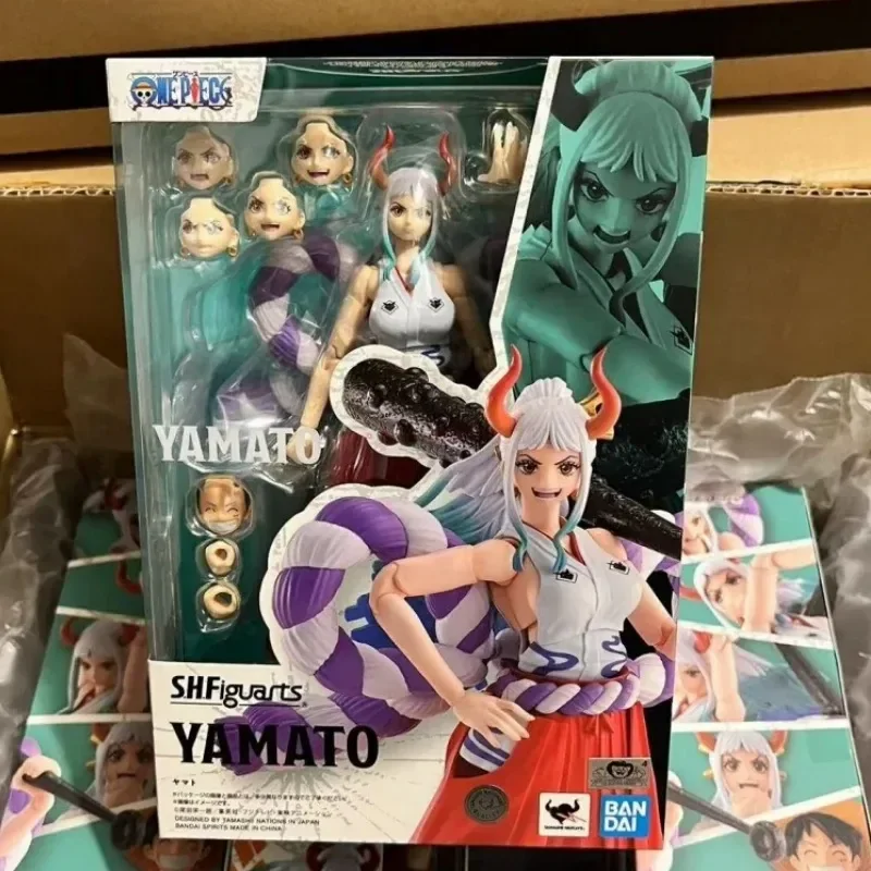 Brand-New Original Bandai S.H. Figuards Yamato Shf Kaido One Piece Ghost Island Cross Assembly Anime Action Figures Regali Giocattoli