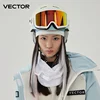 VECTOR Double Layer Magnetic Ski Glasses UV400 Protection Anti Fog Snowboard Goggles for Men&Women Impact Resistance with Mask 4