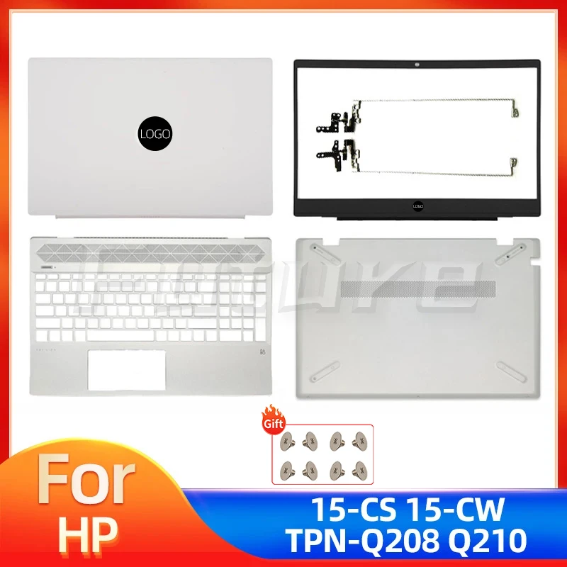 

New Laptop LCD Back Cover Front Bezel Hinges Palmrest Bottom For HP Pavilion 15-CS 15-CW TPN-Q208 L28379-001 Integration Version