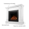 48" Silverton Electric Fireplace Mantel Insert Heater Remote Control 6ft Cord Realistic Flames Adjustable Thermostat Timer Home 3