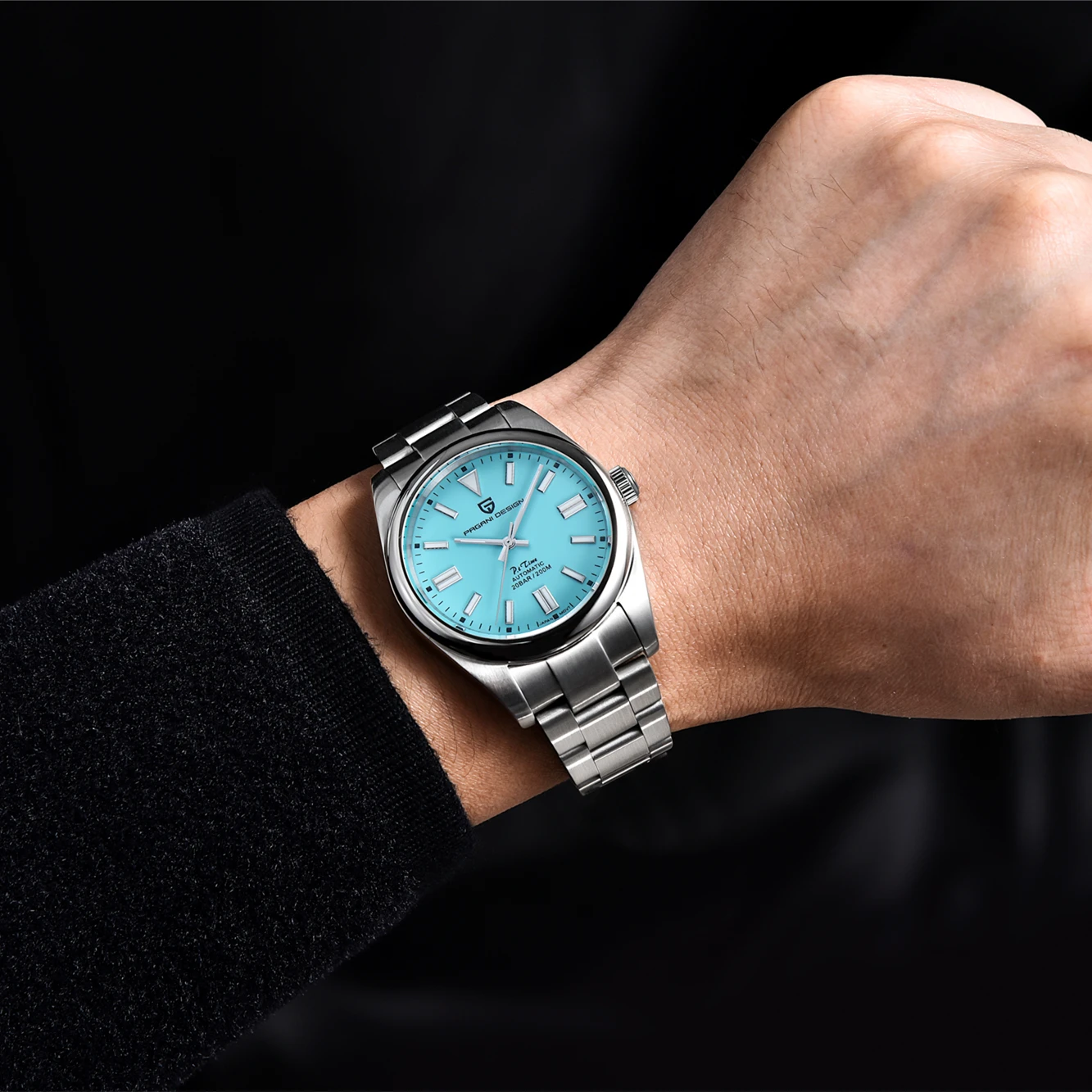 PAGANI DESIGN Luxury Fashion Men's Automatic Mechanical Watch Sapphire Stainless Steel 100m Waterproof Clock Relogio Feminino
