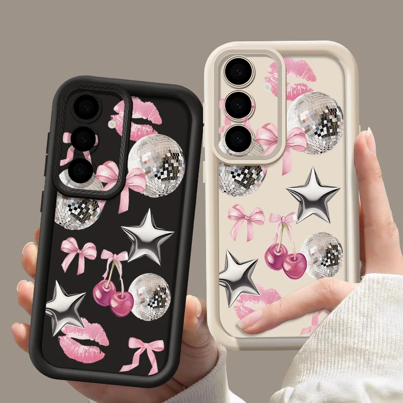Cherry Star Light Ball Pattern Soft TPU Phone Case - Stylish and Protective Back Cover