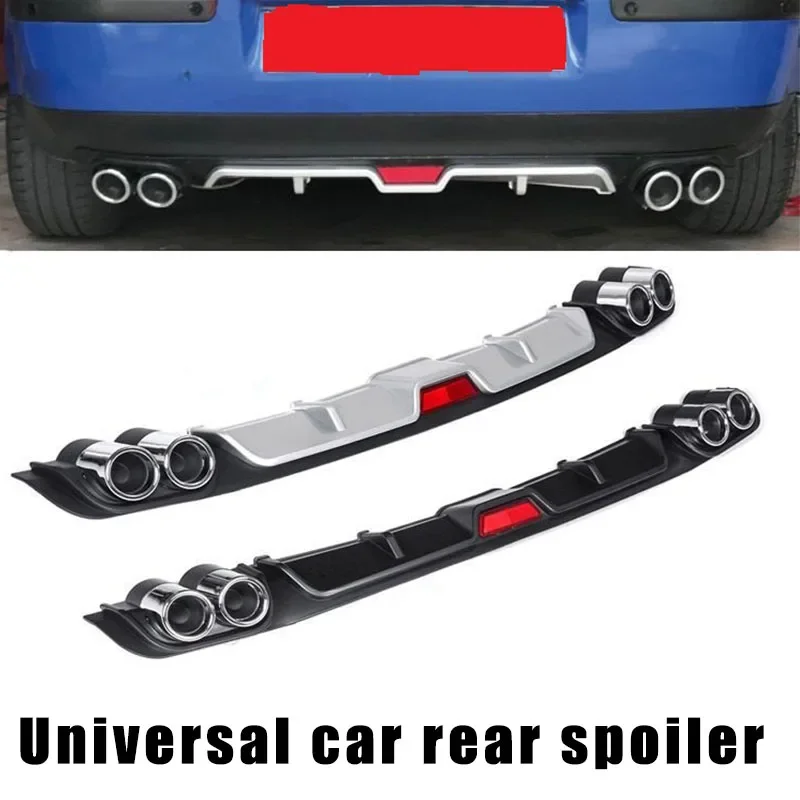 Car Bumper Spoiler Universal Rear Bumper Spoiler Rear Lip Spoiler Car ABS Diffuser 120-128CM