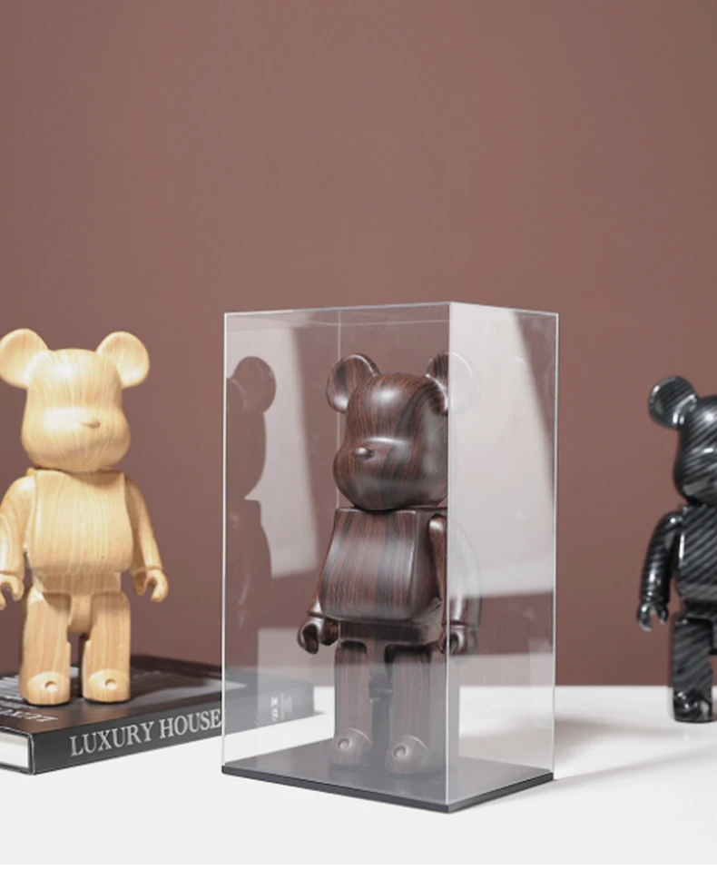 Bearbrick 400% Violence Bear Bear Brick Sculptures Figurines Lipstick  Co-branding Bearbricks Kawaii Room Decor Bear Bricks Gifts - AliExpress