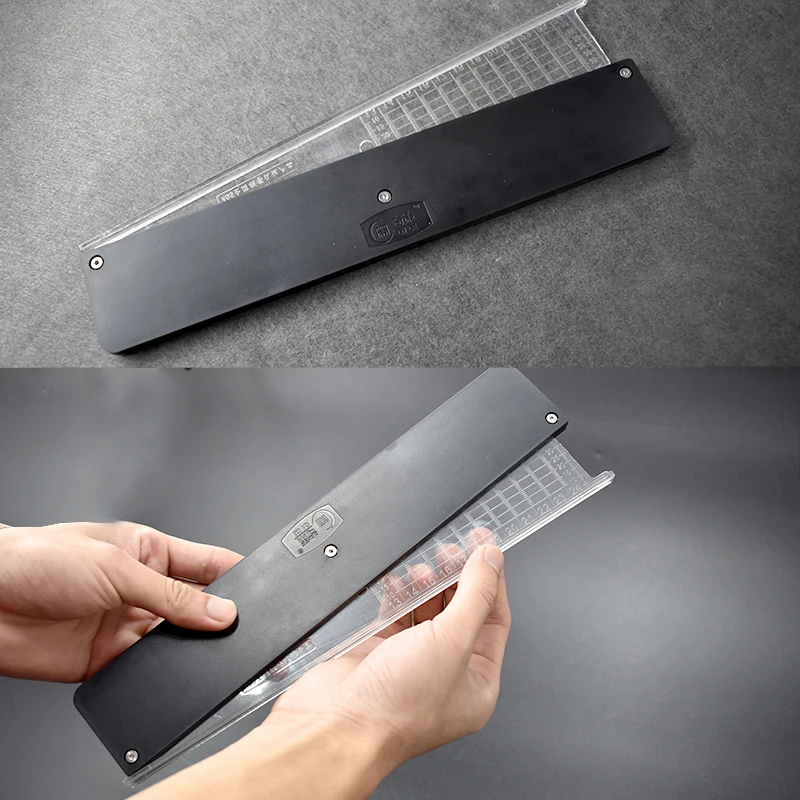 고무 밴드 절단 테이퍼 규칙 호빙 커터 DIY 고무 밴드 슈팅 액세서리 야외 사냥 ShootingTool