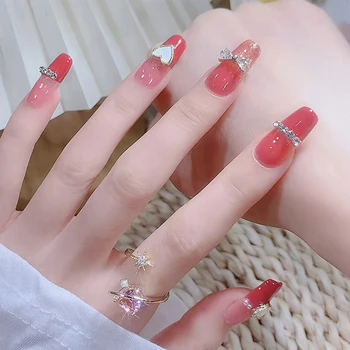 24Pcs-Cute-Nail-Art-Full-Cover-Artificial-Fake-Nails-Wearing-Reusable-False-Nails-Ballerina-Press-on jpg