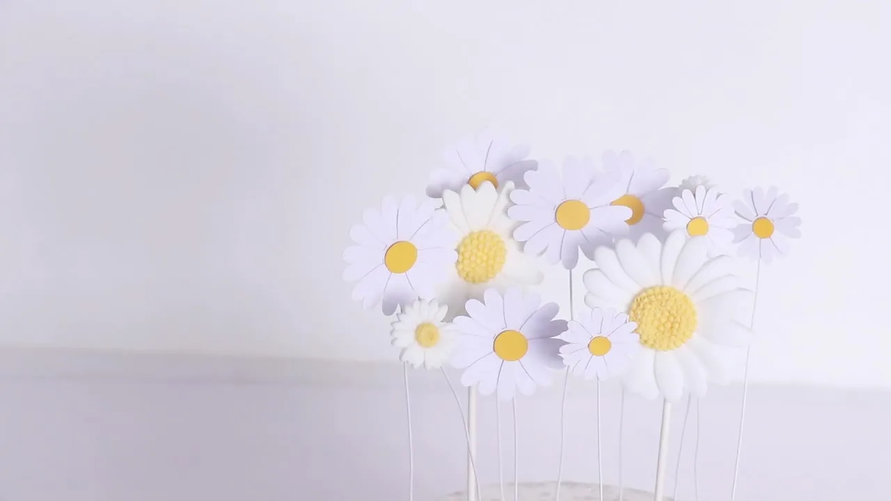30 pezzi Decorazioni per torte Fiore marghera Toppers per