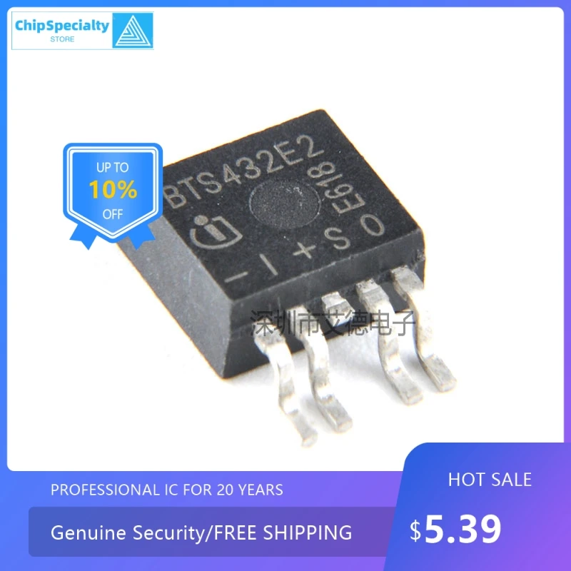 

BTS432E2 topto263 Высококачественная Автомобильная компьютерная плата, чип-драйвер переключателя питания, оригинал
