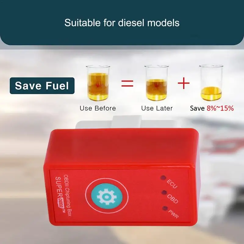 Eco Chip Tuning Box Plug And Drive Oil Saver Diesel benzina economizzatore 20 risparmio di olio per auto Diesel Benzine migliora