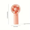 Mini Portable Fan Lightweight Handheld Fan AA Battery Operated Cooling Fan for Office Outdoor Travel Camping 5