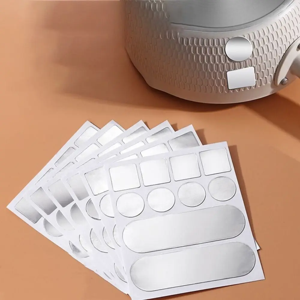 

1 Sheet Waterproof Aluminium Foil Repair Tapes Cuttable Self-adhesive Repair Pot Patches Sticker High Temperature Resistant