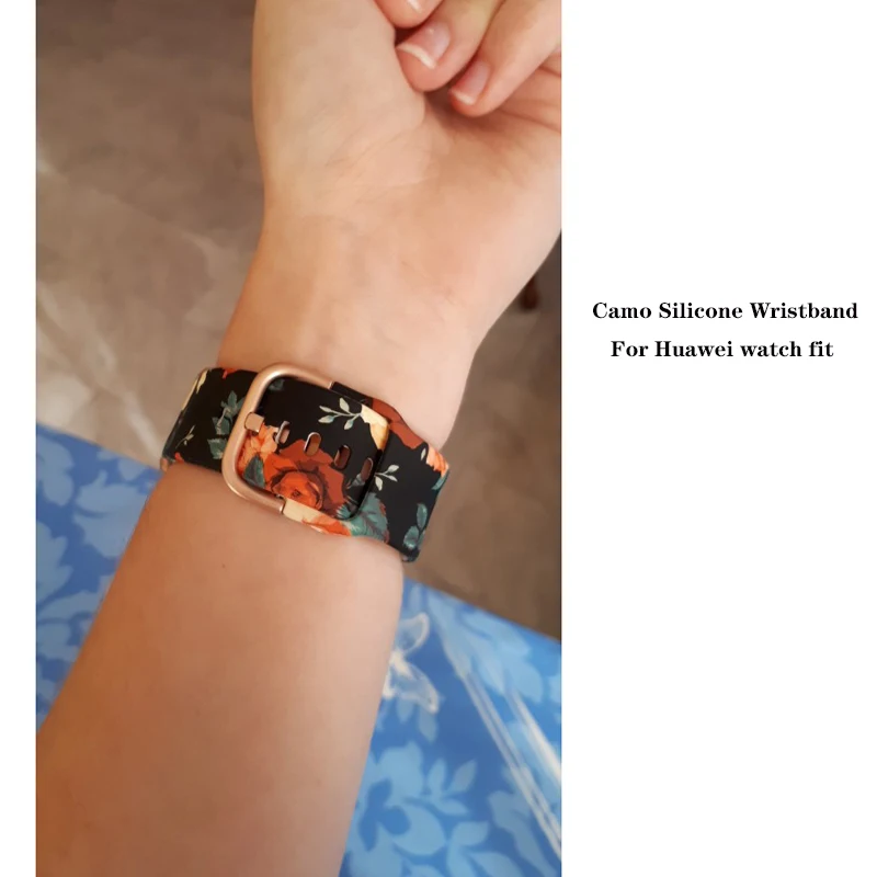 Camo Soft Silicone Wristband Replacement Strap