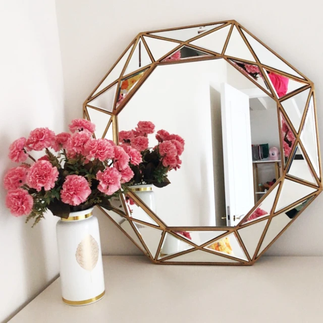 Miroirs muraux décoratifs, décoration de maison, miroir esthétique, décor  mural Vintage, miroir, accessoires de décoration pour la maison - AliExpress