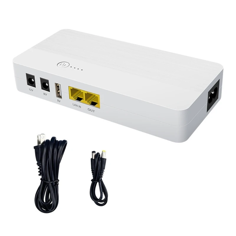 Universal UPS Backup 8000mAh POE 48V 5V 9V 12V 5.5x5.5mm UPS Uninterrupted Power N58E 3