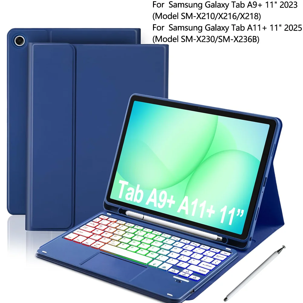 Enhanced Keyboard Case with Trackpad and Stylus Holder