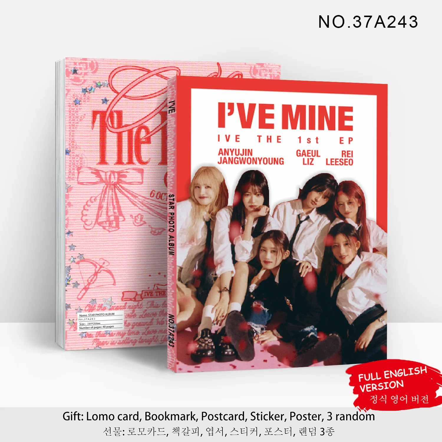 

1PCS Kpop IVE New Album I'VE MIN Surrounding Photo Collection Yujin Gaeul Wonyoung Star Album 80P Korean Fashion Group Fans Gift