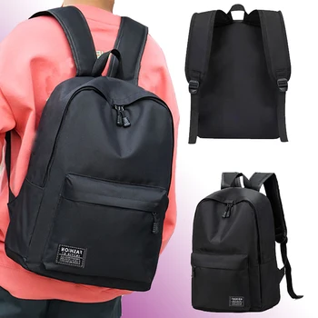 15 Inches Versatile Backpack Trendy Washable Oxford Cloth Computer Bag Black Gray Blue Red School Student Backpack Unisex 1