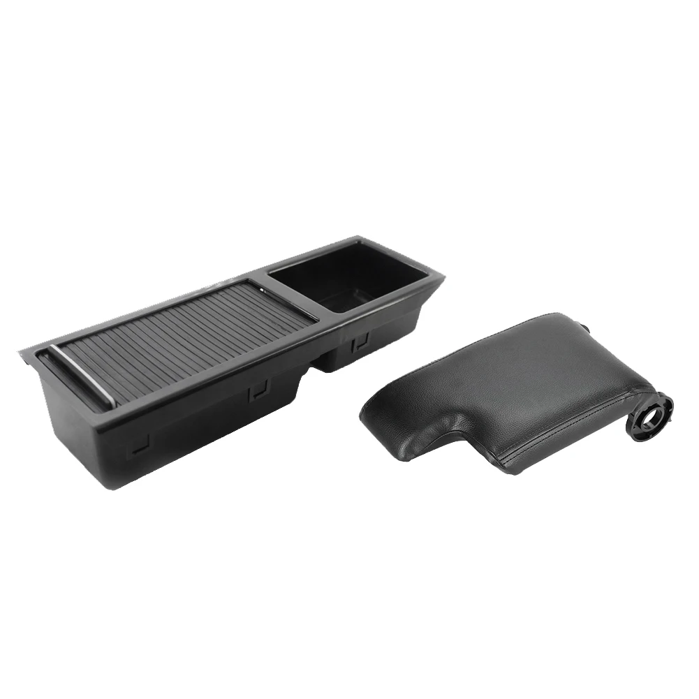 

Car Front Center Console Storage Box Drink Cup Holder + Armrest Box Cover for BMW E46 3 Series 1999-2005 51167038323