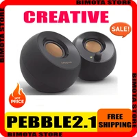 Creative Pebble Plus 2.0 2.1 V3 Speaker Wired Notebook Pc Gamer Accessorise Game Desktop 3d Surround Subwoofer Usb Mini Speaker 1