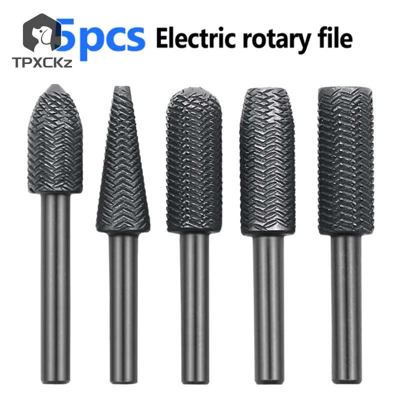 5pcs-Rotary-Steel-File-Rasp-Wood-Drill-Bits-Burrs-Metal-Grinding ...