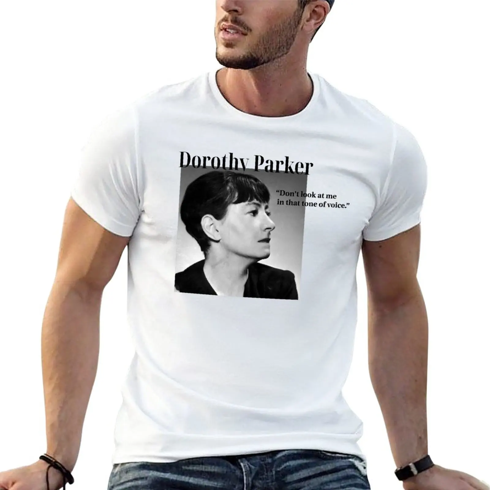 

New Dorothy Parker Portrait - On Tone T-Shirt boys t shirts funny t shirt korean fashion t shirts for men pack