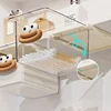 Under Mirror Cabinet Drawer Organizer Transparent Simple Bathroom Cabinet Cotton Swabs Cosmetic Pull Out Shelf Storage Box 5