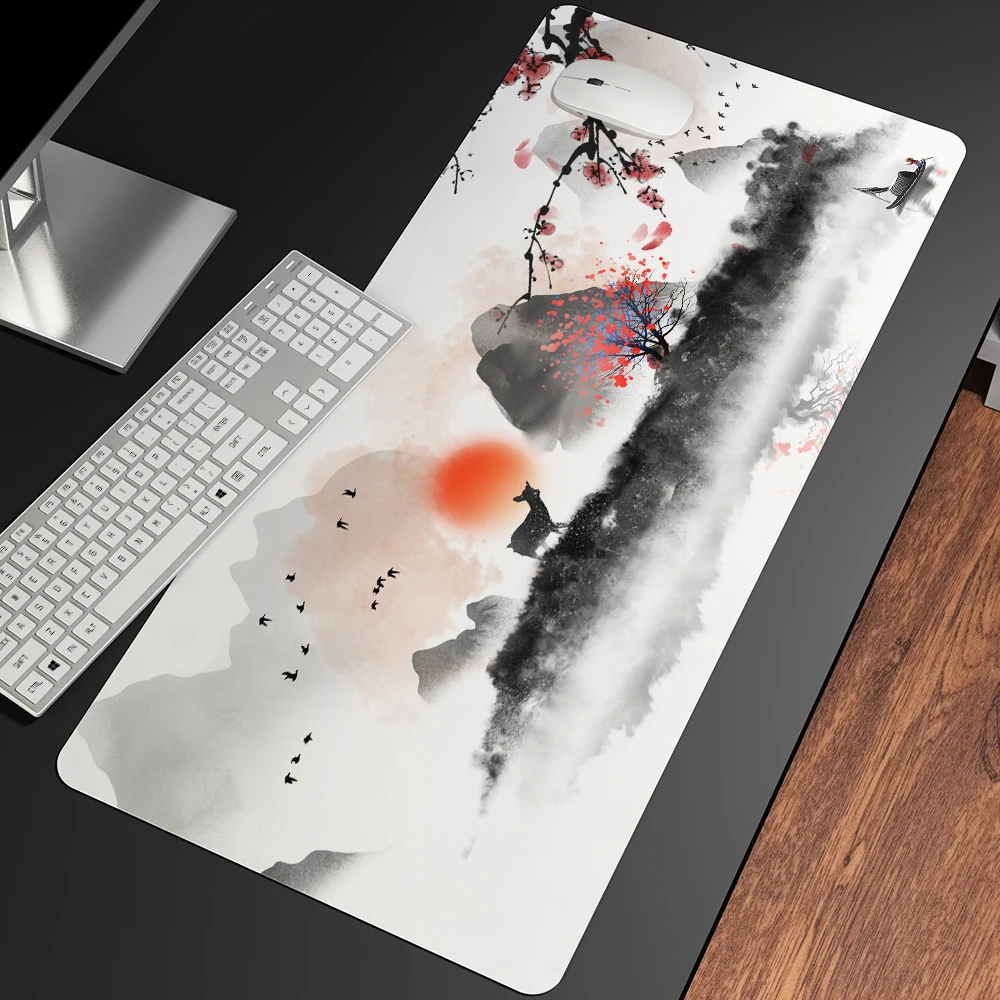 

Chinese style elegant art scenery printing HD printing game mouse pad computer lock table pad large mouse pad mous pad gaming