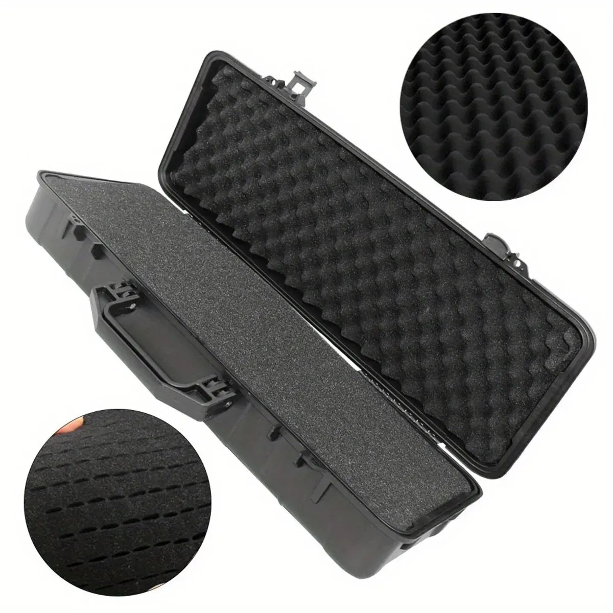 Water-repellent Hard Carry Tool Case Bag Organizer Storage Box,Camera Sealed Shockproof Safety Instrument Toolbox With Sponge 4