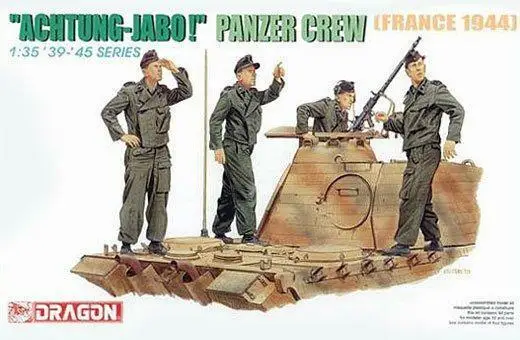 

Dragon 6191 1/35 Achtung-Jabo! Panzer Crew France 1944 (набор из 4 фигурок)
