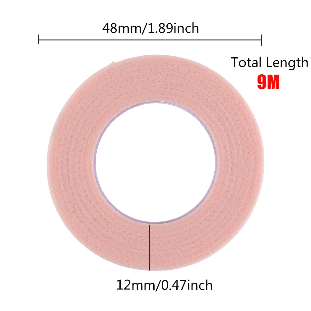 1/3/5 Rolls Eyelash Extension Tape 4.5/9m Breathable Micropore Fabric Easy Tear Eye Make up Tool
