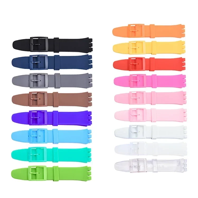 Colorful Silicone Sport Watch Strap - Rubber Replacement Wrist Band Accessories