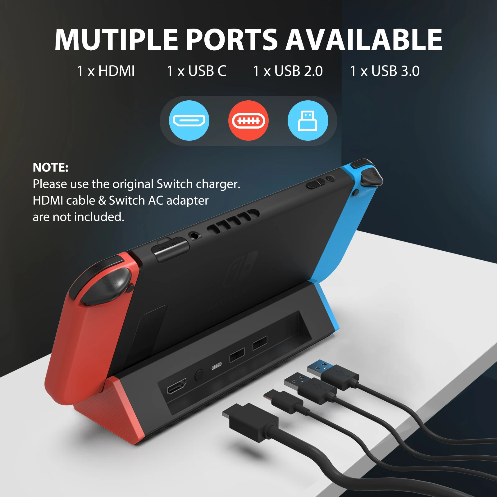 Nintendo Switch。本体、ドック、HDMI、SDカード、充電器付き Amazon.co.jp: Ponkor 任天堂スイッチドック ミニポータブル