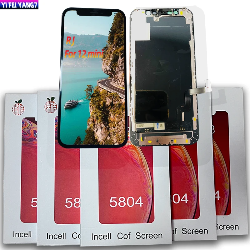 

5Pcs RJ 100% A No dead pixcel + tracking Best incell Lcd with Touch for Iphone X XR XS 11 12 13 14 Pro max