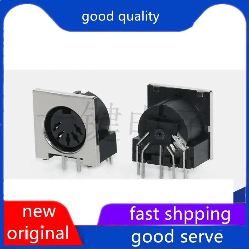 10 Pz Originale Nuovo Ds-5-02A Connettore Quadrato S-Terminal Grande 5-Core 7-Pin Presa 5Pin Pin Din Base Femmina