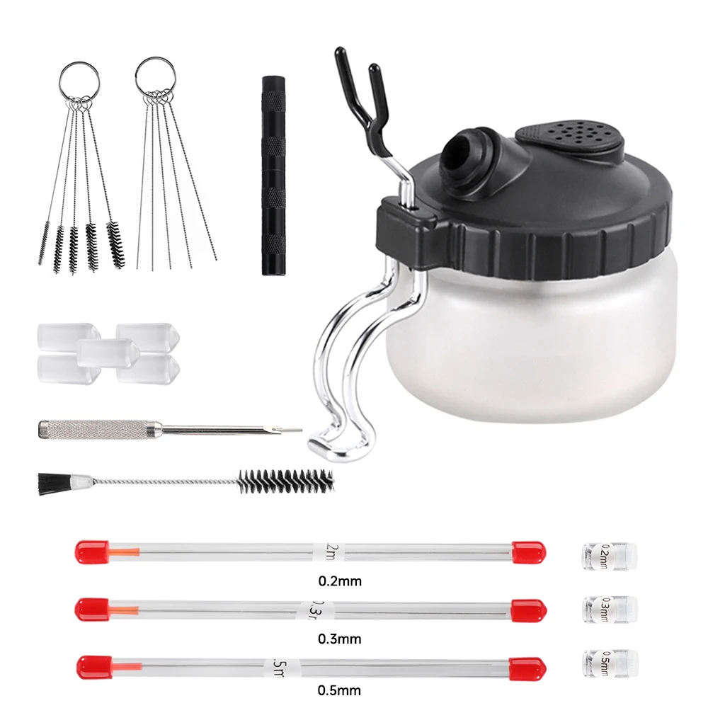 Airbrush Maintenance and Cleaning Kit with Holder and Protective Covers