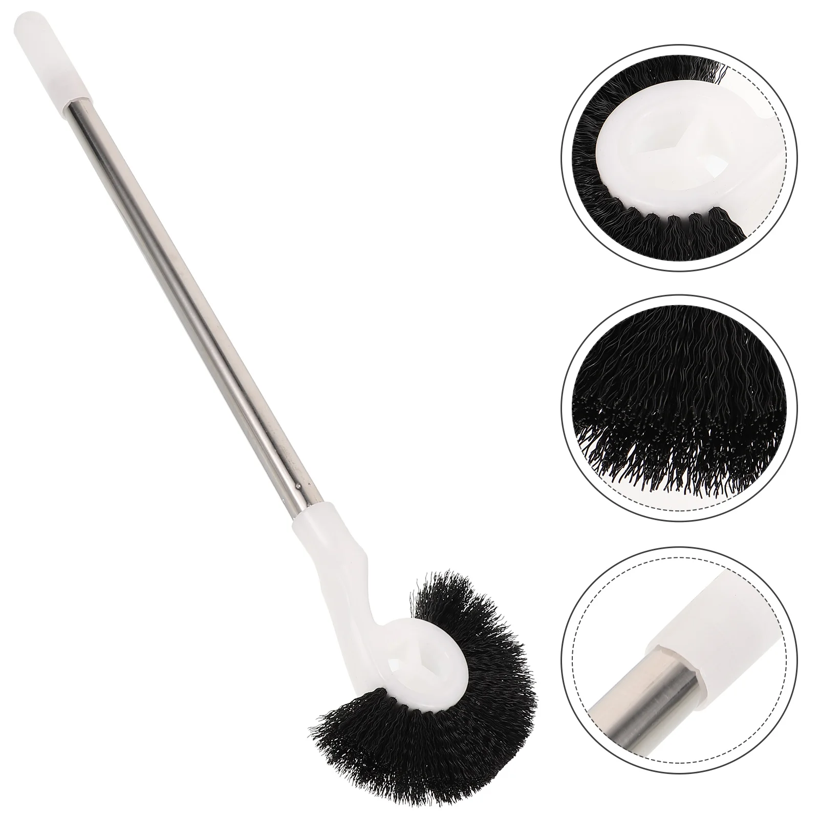 

Fish Tank Brush Cleaner Glass Scraper Supply Pole Stainless Steel Convenient Aquarium Plastic Household