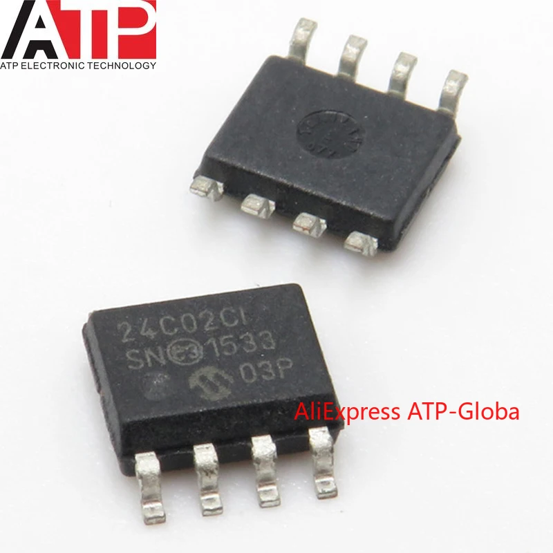 

10pcs/lot New Original 24C02C-I/SN SOP-8 24C02CI EEPROM Memory IC Chip Brand In Stock