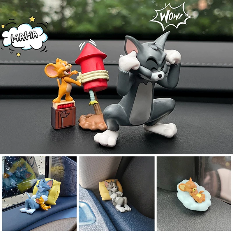 Adorable Cartoon Duo Miniature Ornament