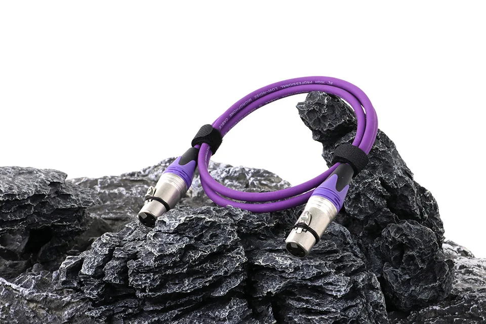 0,2 M-30M bunte 3pin xlr weiblich zu weiblich f/f Audio-Verlängerung kabel folie geflochten abgeschirmt für Mikrofon mischer verstärker – Detail 7