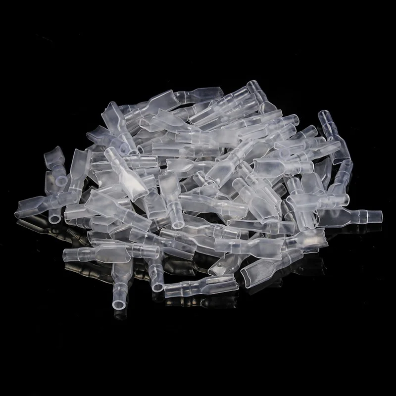 Heschen Lot De 100 Cosses à Sertir Femelles 4,8 Mm Non Isolées