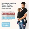 Wrap Baby Carrier Original Stretchy Infant Sling Perfect for Newborn Babies and Children Up To 41 Lbs 3