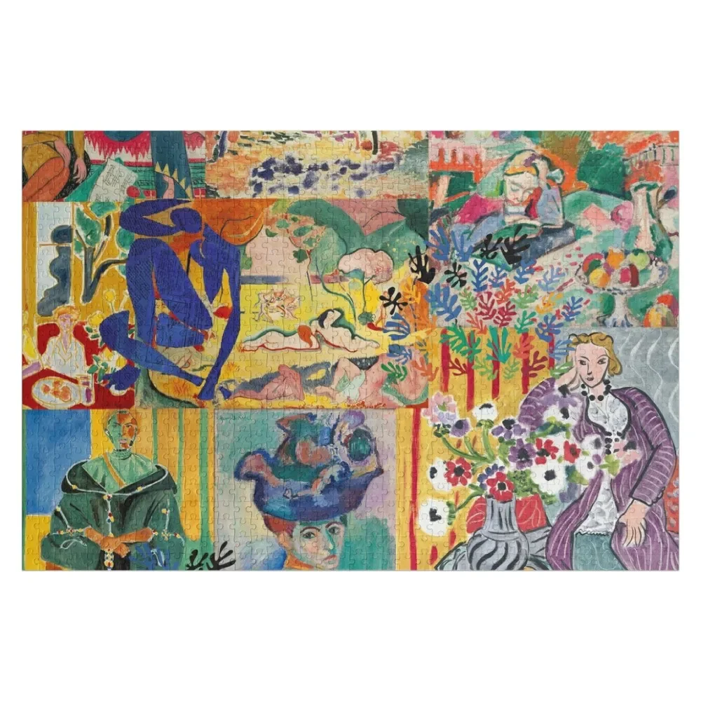 Matisse Collage Jigsaw Puzzle Custom Child Customized Toys For Kids Wooden Name Custom Personalized Puzzle