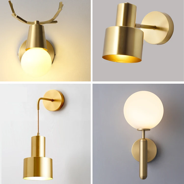 Nordic/Gold Wall Light ...