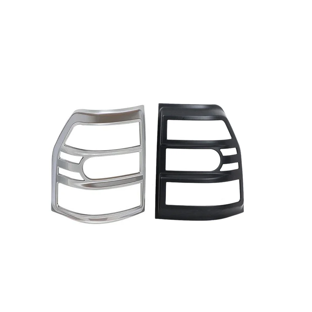 V97 Rear Lights Chrome or Black Frame for Pajero Tail Lamp Cover for Montero Warning Light Protector Shogun 2 Pieces