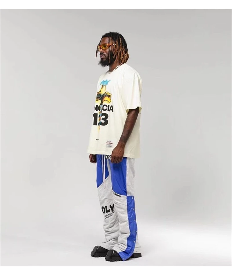 Tシャツ・カットソー RRR123 SS25 T-shirts (INRI LS95 VWHT) RRR123 High Street American Trendy Casual T-Shirt Loose