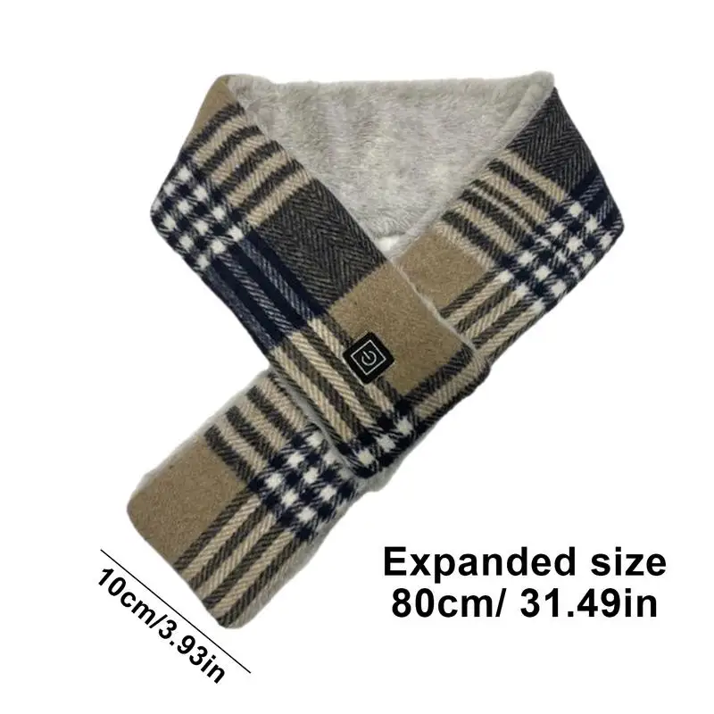 Outdoor Warm USB Heated Scarf Winter Neck Warmer With 3 Heating Levels Comfortable Neck Wrap Heating Pad Fast Heating Scarf 6