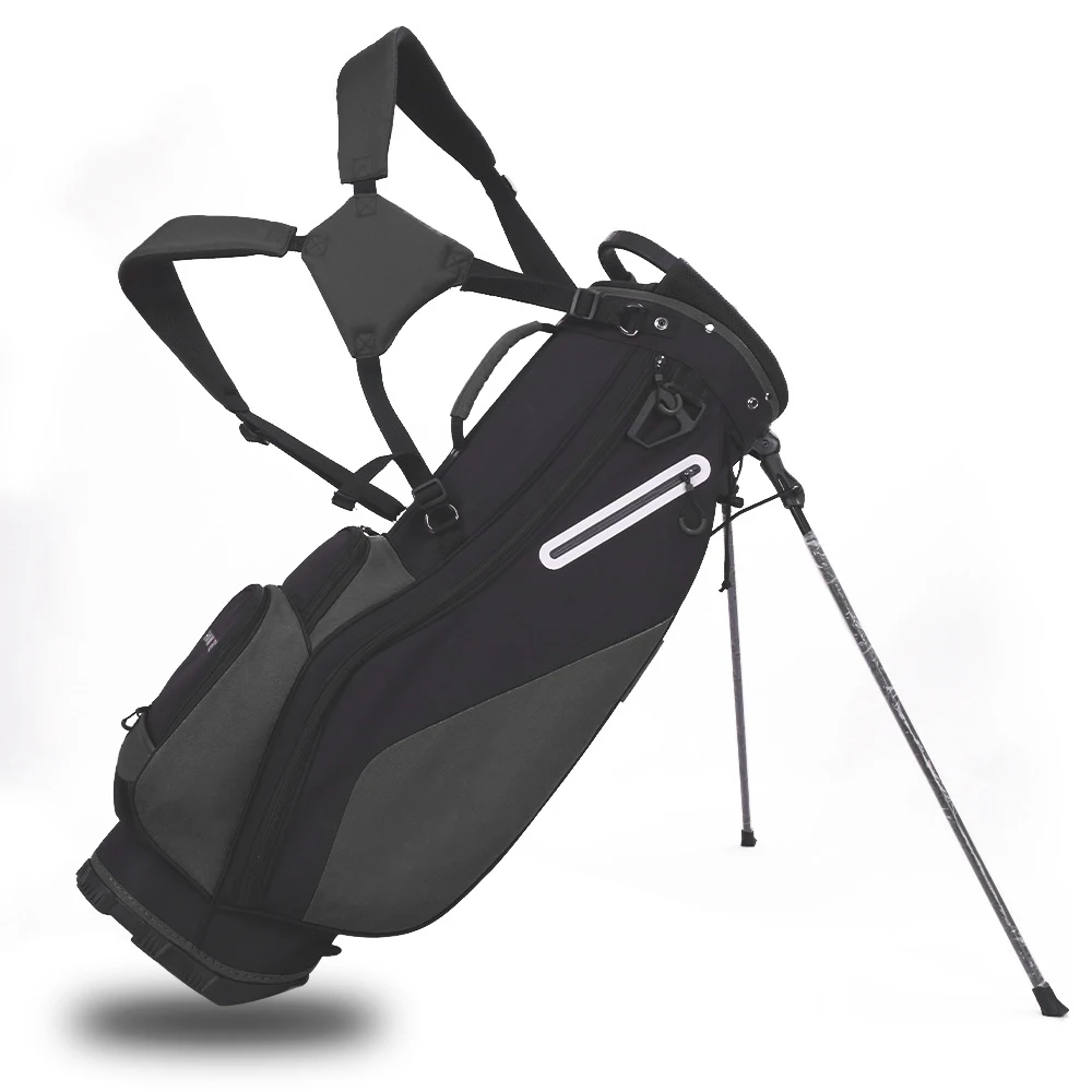 1 Pc Black Golf Carrying Bag Strap Golf Double Shoulder Strap Nylon Waterproof Adjustable Length Buckle Structure Golf Supplies