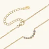 Collares Mujer 925 Sterling Silver Clavicle Necklace For Women Exquisited 7 Stones Moissanite Pendant Necklaces Jewelry 4