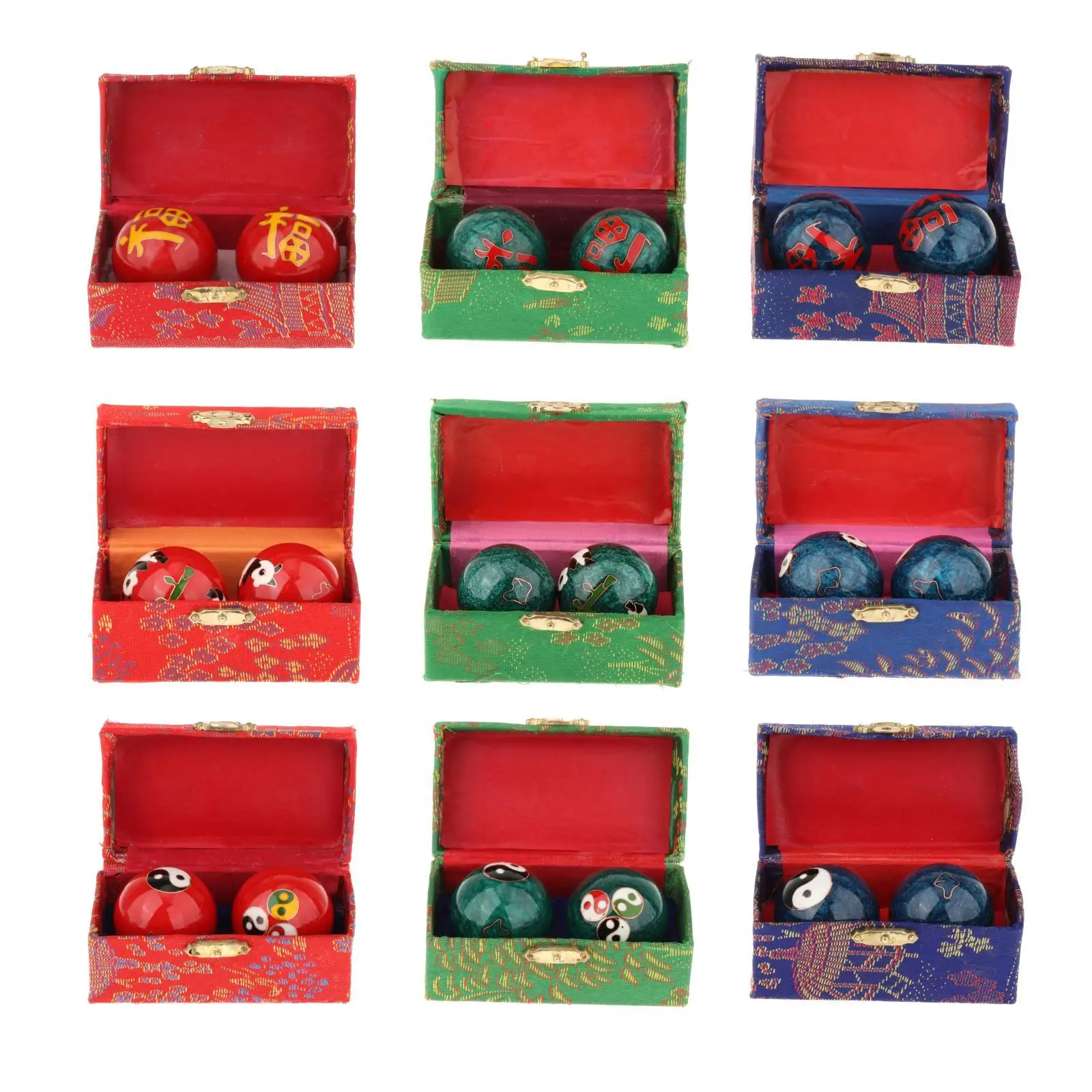 2x Hand Massage Balls with Storage Box Reusable Compact Durable Relieve