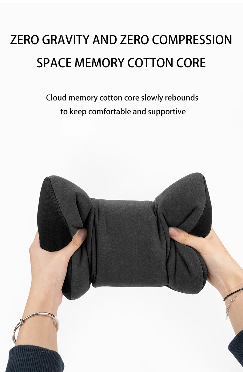 Car neck pillow For Tesla Model Y/Model 3 2018-2024 2025 Suede headrest lumbar s